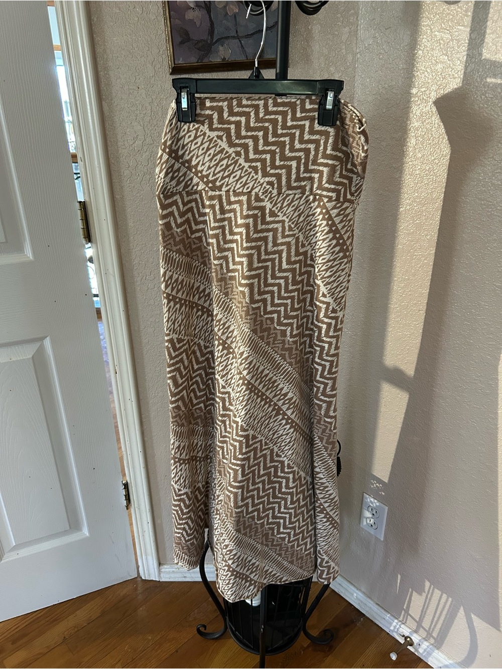 Primark Geometric Zig Zag Maxi Skirt Sz Small